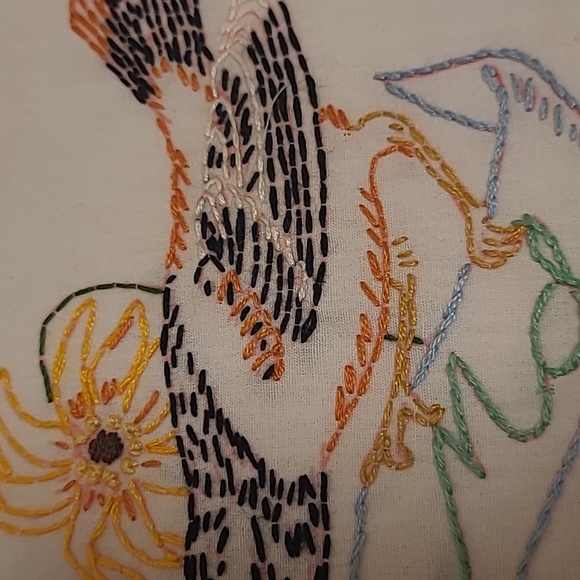 Vintage Hand Stitched Maryland State Bird & Flower. - Picture 3 of 16